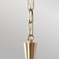 Preview: Elstead Delarosa Pendelleuchte E27  Schwarz und Champagnerbronze Schwarz