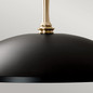 Preview: Elstead Delarosa Pendelleuchte E27  Schwarz und Champagnerbronze Schwarz