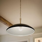 Preview: Elstead Delarosa Pendelleuchte E27  Schwarz und Champagnerbronze Schwarz