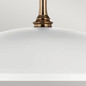 Preview: Elstead Delarosa Pendelleuchte E27  Weiß und Champagnerbronze Weiß