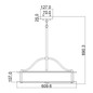 Preview: Elstead Emory Hängeleuchte E27 4-fach 29cm Bronze