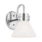 Preview: Elstead Farum Wandleuchte G9 Poliertes Chrom Weiß IP44