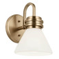 Preview: Elstead Farum Wandleuchte G9 Champagnerbronze Weiß IP44