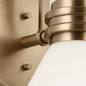 Preview: Elstead Farum Wandleuchte G9 Champagnerbronze Weiß IP44