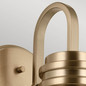 Preview: Elstead Farum Wandleuchte G9 Champagnerbronze Weiß IP44