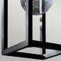 Preview: Elstead Hone Außenwandleuchte E27 Strukturiertes Schwarz Glas klar IP44 Anti-Meerwasser