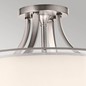 Preview: Elstead Lacey Deckenleuchte E27 4-fach Antikes Zinn Weiss-organza