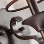 Preview: Elstead Lacey Wandleuchte E14 Mission Bronze helle Umbra, Erd-Farbe, metallisch gefrostet
