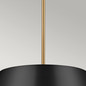 Preview: Elstead Luella Pendelleuchte E14 3-fach Schwarz und Messing