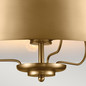 Preview: Elstead Luella Pendelleuchte E14 3-fach Gebürstetes Naturmessing