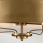 Preview: Elstead Luella Pendelleuchte E14 4-fach Gebürstetes Naturmessing
