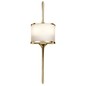 Preview: Elstead Mona LED Wandleuchte G9 2-fach 56cm Poliertes Messing IP44
