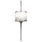 Preview: Elstead Mona LED Wandleuchte G9 2-fach 56cm Poliertes Chrom IP44