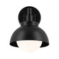 Preview: Elstead Niva Wandleuchte E27 Schwarz Schwarz