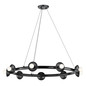 Preview: Elstead Palta Pendelleuchte E14 9-fach Satinschwarz Schwarz
