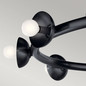 Preview: Elstead Palta Pendelleuchte E14 9-fach Satinschwarz Schwarz