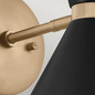 Preview: Elstead Phix Wandleuchte E27 2-fach Schwarz und Champagnerbronze Schwarz