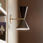 Preview: Elstead Phix Wandleuchte E27 2-fach Schwarz und Champagnerbronze Schwarz