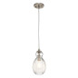 Preview: Elstead Riviera Hängeleuchte E27 28cm Nickel gebürstet