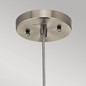 Preview: Elstead Riviera Hängeleuchte E27 28cm Nickel gebürstet