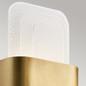 Preview: Elstead Serene LED Wandleuchte Naturmessing Messing