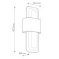 Preview: Elstead Serene LED Wandleuchte Naturmessing Messing