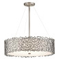 Preview: Elstead Silver Coral Hängeleuchte E27 4-fach 18cm Klassisches Zinn
