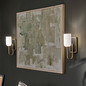 Preview: Elstead Solia Wandleuchte G9 Champagnerbronze und schwarz Opal weiß IP44