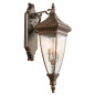 Preview: Elstead Venetian Rain Außen-Wandleuchte E14 3-fach Gebürstete Bronze IP44