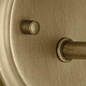 Preview: Elstead Winslow Wandleuchte E27 Naturmessing Glas mit Luftbläschen