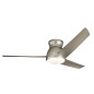 Preview: Elstead Eris leiser Deckenventilator mit LED Licht Ø152cm IP44 Außenbereich + Fernbedienung Nickel