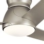 Preview: Elstead Eris leiser Deckenventilator mit LED Licht Ø152cm IP44 Außenbereich + Fernbedienung Nickel