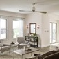 Preview: Elstead Ferron leiser Deckenventilator Ø152cm DC-Motor + Fernbedienung Champagner klar
