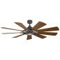 Preview: Elstead Gentry leiser Deckenventilator mit LED Licht Ø165cm DC-Motor Holz + Fernbedienung