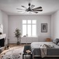 Preview: Elstead Gentry leiser Deckenventilator mit LED Licht Ø165cm DC-Motor Holz + Fernbedienung