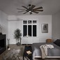 Preview: Elstead Gentry leiser Deckenventilator mit LED Licht Ø165cm DC-Motor Holz + Fernbedienung