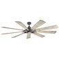 Preview: Elstead Gentry XL leiser Deckenventilator mit LED Licht Ø216cm DC-Motor Holz + Fernbedienung