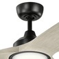 Preview: Elstead Imari leiser Deckenventilator mit LED Licht Ø165cm DC-Motor + Fernbedienung