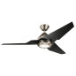 Preview: Elstead Jade leiser Deckenventilator mit LED Licht Ø152cm + Fernbedienung Satin schwarz