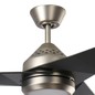 Preview: Elstead Jade leiser Deckenventilator mit LED Licht Ø152cm + Fernbedienung Satin schwarz