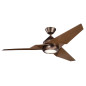 Preview: Elstead Jade leiser Deckenventilator mit LED Licht Ø152cm + Fernbedienung Walnuss
