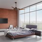 Preview: Elstead Jade leiser Deckenventilator mit LED Licht Ø152cm + Fernbedienung Walnuss