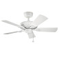 Preview: Elstead Kevlar leiser Deckenventilator Ø107cm IP44 Außenbereich