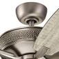 Preview: Elstead Monarch II leiser Deckenventilator Ø132cm Holz + Fernbedienung