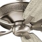 Preview: Elstead Monarch II leiser Deckenventilator Ø132cm Holz + Fernbedienung