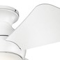Preview: Elstead Sola leiser Deckenventilator mit LED Licht Ø86cm + Fernbedienung Mattes weiß