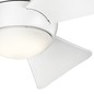Preview: Elstead Sola leiser Deckenventilator mit LED Licht Ø86cm + Fernbedienung Mattes weiß
