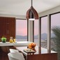 Preview: Elstead Terna leiser Deckenventilator mit LED Licht Ø38cm + Fernbedienung Ölgebürstete Bronze