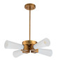 Preview: Elstead Kristy Deckenleuchte E27 4-fach Gebeiztes Gold Opal