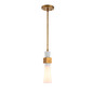 Preview: Elstead Kristy Pendelleuchte E27 Gebeiztes Gold Opal